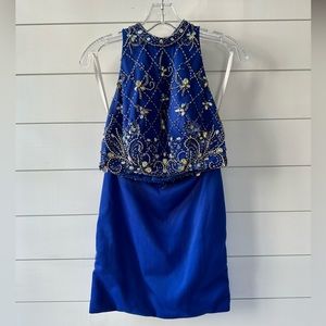 Stunning royal blue two piece set, size 5/6